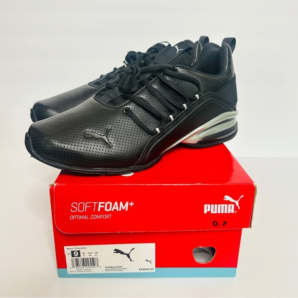Puma Black Axelion Athletic Shoes with SoftFoam+ main image 8